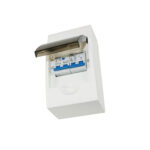 Coffret de protection HABA 4 modules avec disjoncteur 10 A + interrupteur différentiel 30mA pour van