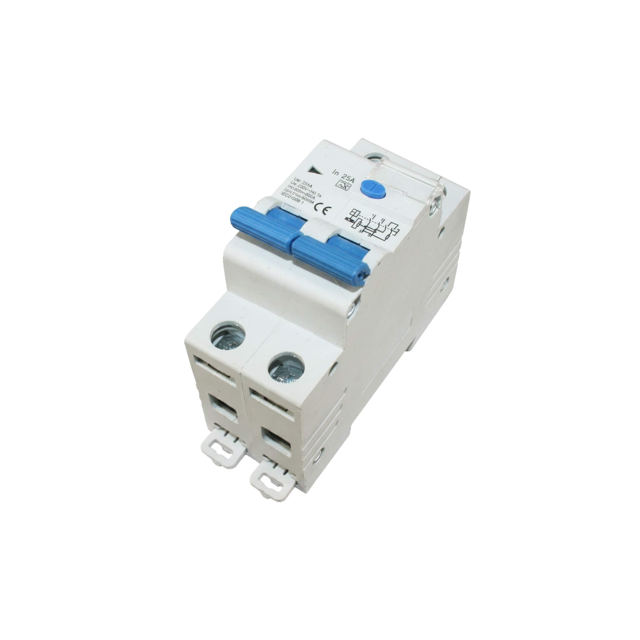 Interrupteur Différentiel 25A 30mA Type A Haba 1 Interrupteur différentiel HABA 25A 30mA pour circuit électrique