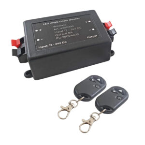 Variateur d’intensité LED HABA 8A avec télécommande pour éclairage 12 V