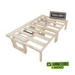 Lit peigne coulissant 120×190 sans porte pour fourgon aménagé