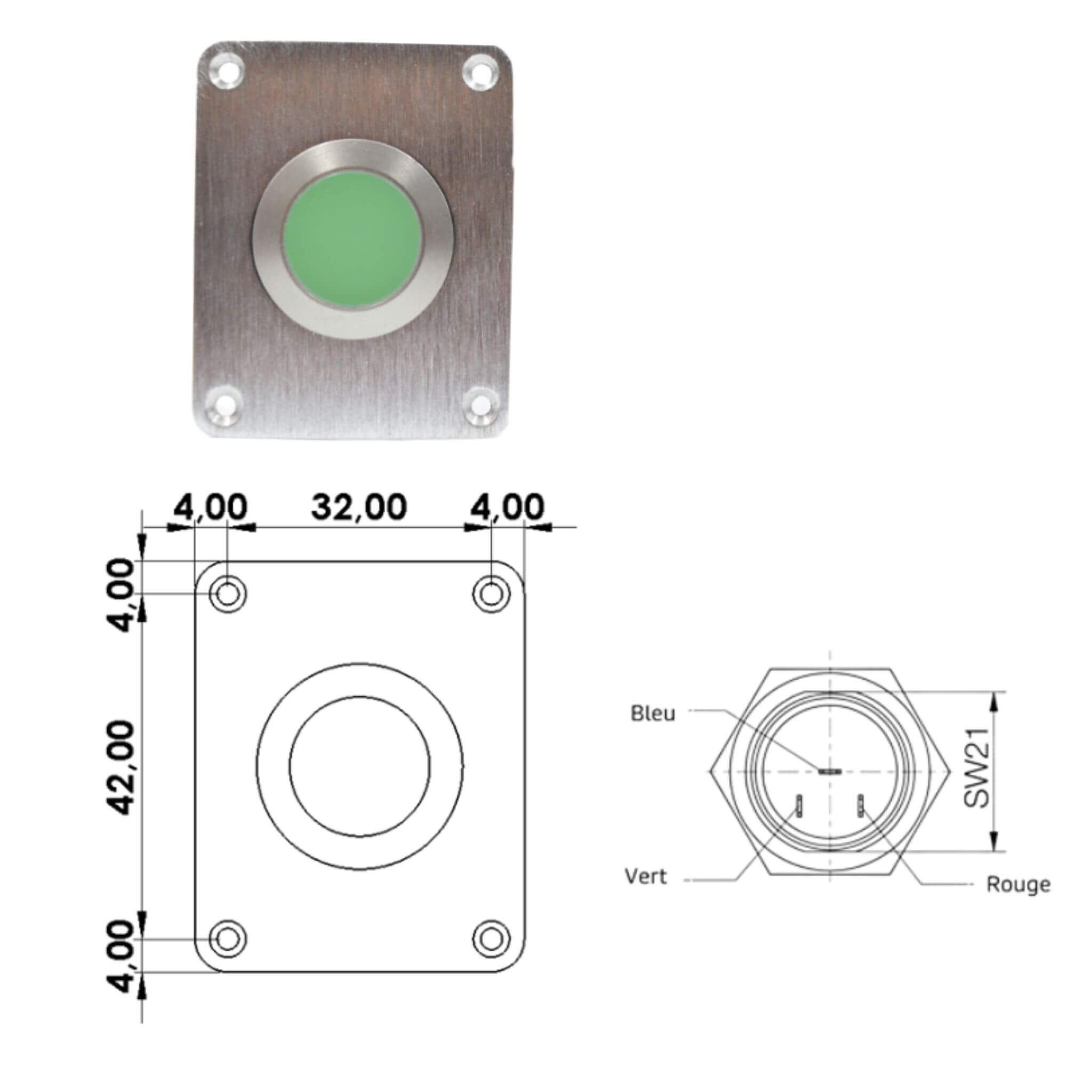 Boitier déporté Oji Camp Uvoji Inox 2 Oji CAMP, Uvoji