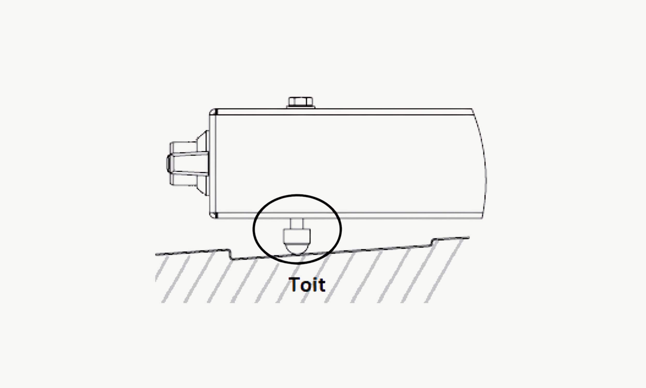 Installation, support panneau solaire orientable
