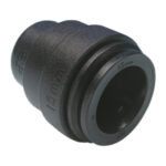 Bouchon 15 mm acétal noir John Guest push-fit