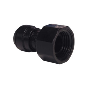 Raccord femelle 1/2" JG acétal noir push-fit 10 mm