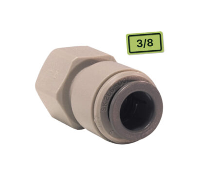 Raccord femelle 3/8" JG acétal gris push-fit 12 mm