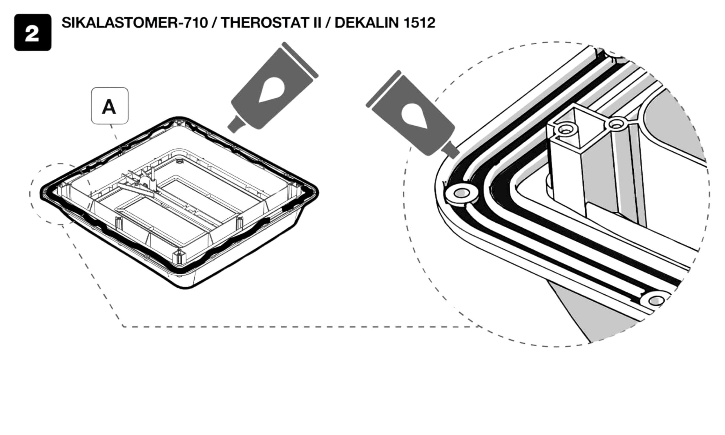 Lanterneau Vent 40 x 40 Fiamma CRYSTAL 9 Joint interne fiamma vent 40