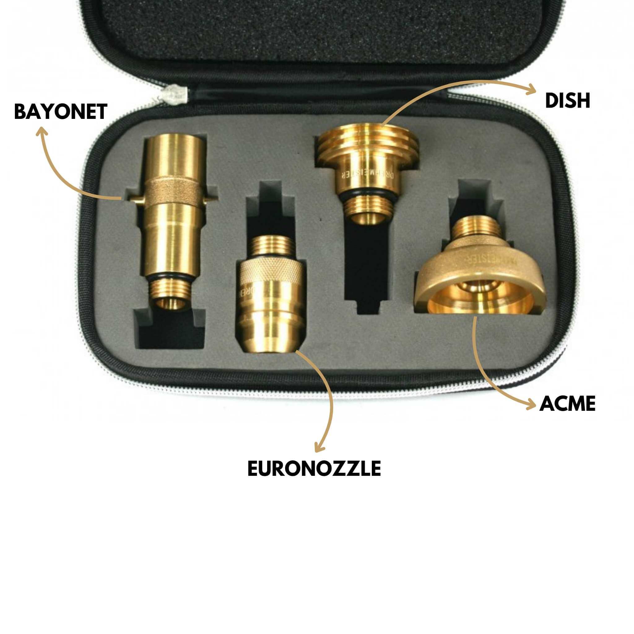 KIT Complet GPL CAMPKO réservoir 30L 6 Kit de 4 adaptateurs pour recharger le GPL réservoir 30L Campko dans toutes les stations européennes