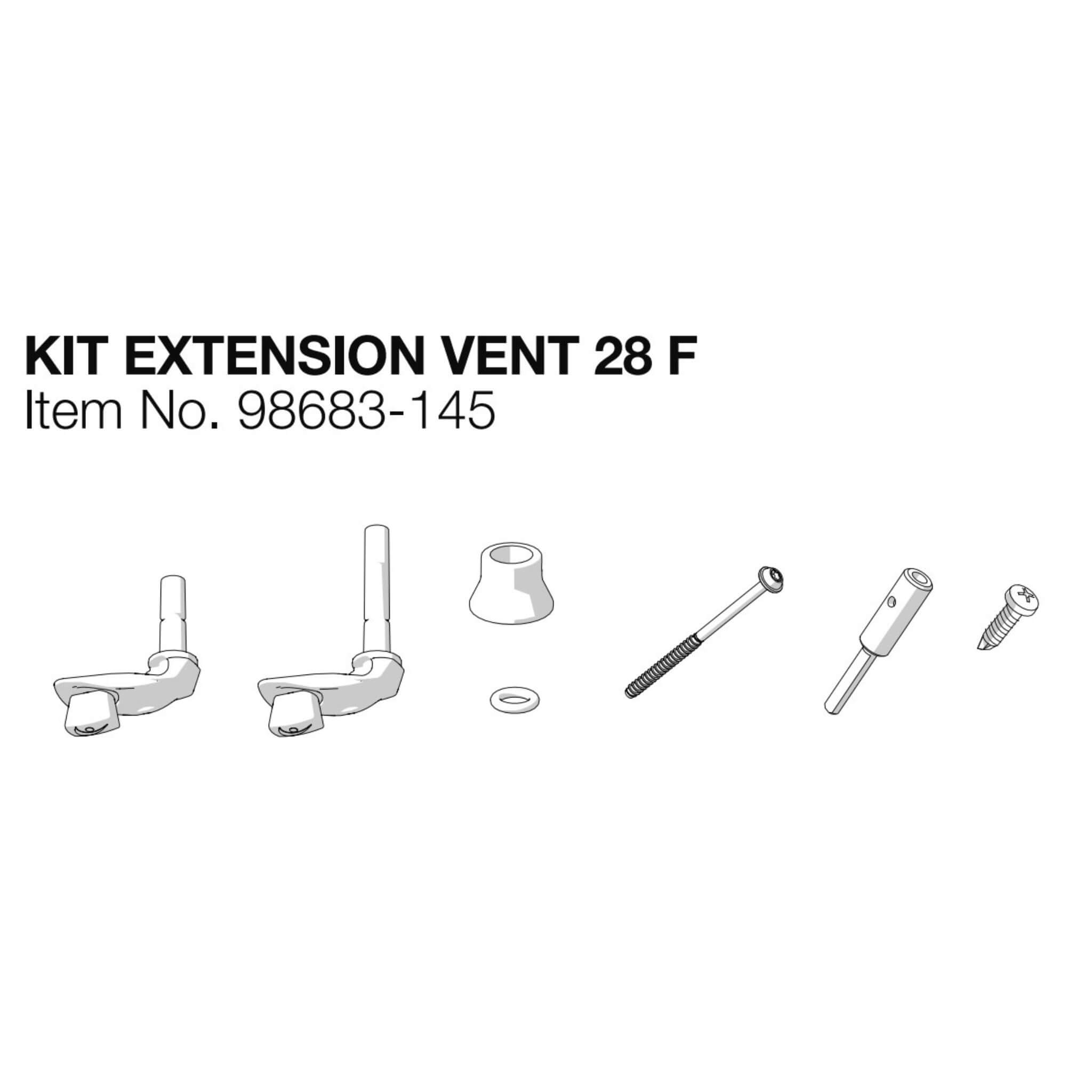 Kit Extension pour Fiamma Vent 28F 2 fiamma, 28f, rallonge