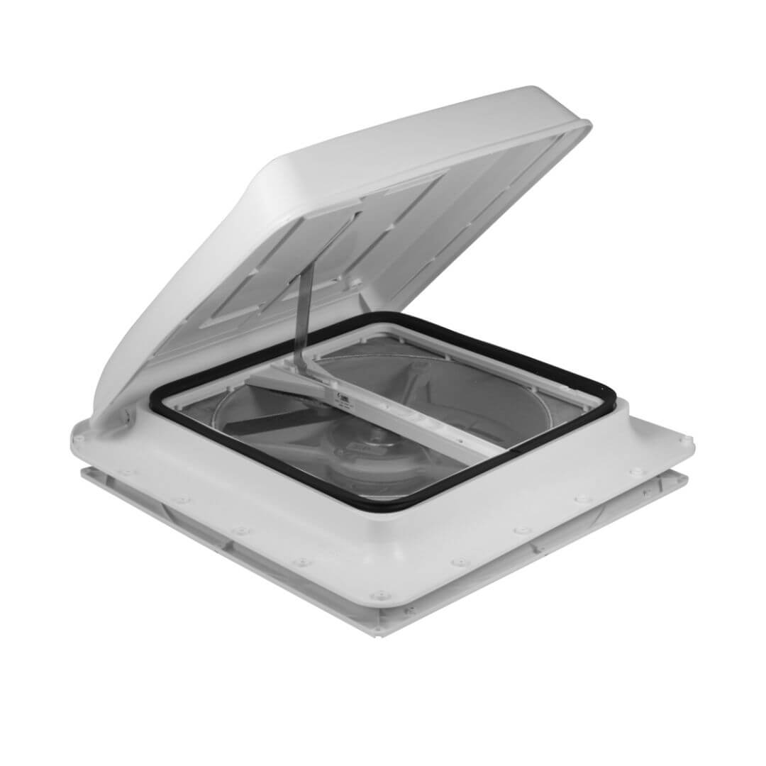 Lanterneau Turbo Vent Premium Blanc 2 Lanterneau aération van fourgon aménagé blanc fiamma turbo vent premium
