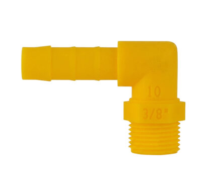 Embout mâle coudé Lilie 3/8" x 10 mm pour tuyau d’eau