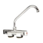 Robinet mélangeur pivotant série Slide haut Osculati en laiton chromé