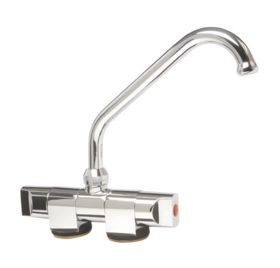 Robinet mélangeur pivotant série Slide haut Osculati en laiton chromé