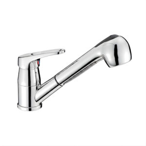 Robinet douchette Nuova Rade avec mitigeur et tuyau 150 cm pour installation en van