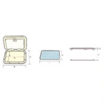 Panneau de pont Euro 1 Nuova Rade pour toit 448 x 268 mm en van