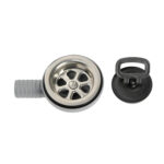 Bonde latérale 90° inox (type E) 20mm