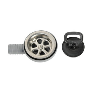 Bonde latérale 90° inox (type E) 20mm