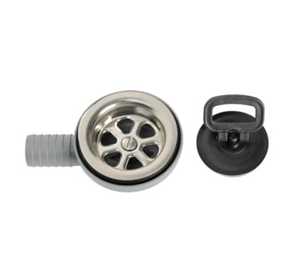 Bonde latérale 90° inox (type E) 20mm