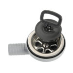 Bonde cannelée grille ø 70 mm inox OSCULATI pour tuyau souple 20 mm