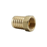 Embout femelle en laiton moulé avec filetage 1/2" et partie cannelée pour tuyau 20mm, marque Osculati