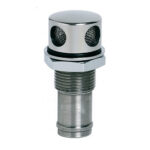 Évent en acier inoxydable droit Osculati 16 mm alésage 21 mm