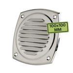 Grille d’aération inox 100 x 100 mm Osculati pour ventilation intérieure