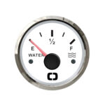 Jauge à eau Osculati 0-190 Ohm avec cadran blanc et lunette polie