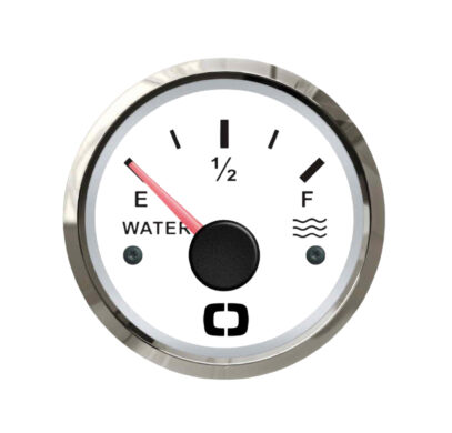 Jauge à eau Osculati 0-190 Ohm avec cadran blanc et lunette polie