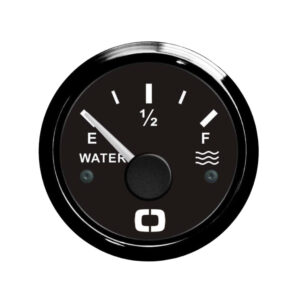 Jauge à eau Osculati 0-190 Ohm avec cadran noir et lunette noire
