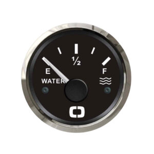 Jauge à eau Osculati 0-190 Ohm avec cadran noir et lunette polie