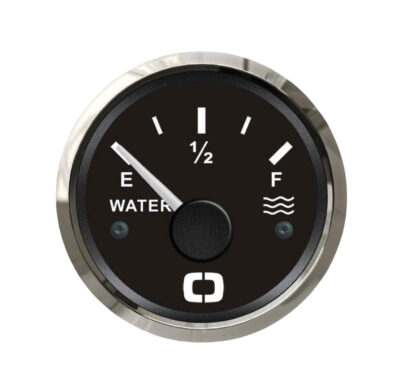 Jauge à eau Osculati 0-190 Ohm avec cadran noir et lunette polie