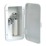 Coffret douche et mitigeur MIZAR tuyau PVC 2,5 m Montage à la verticale