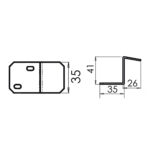 Crochet de fixation en inox réservoirs OSCULATI