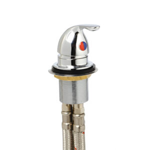 Mitigeur encastrable Shower Oval Osculati en laiton chromé pour douche van aménagé