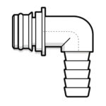 Raccord Express à gâchette coudé 90° pour pompe EUROPUMP - Ø 14 m