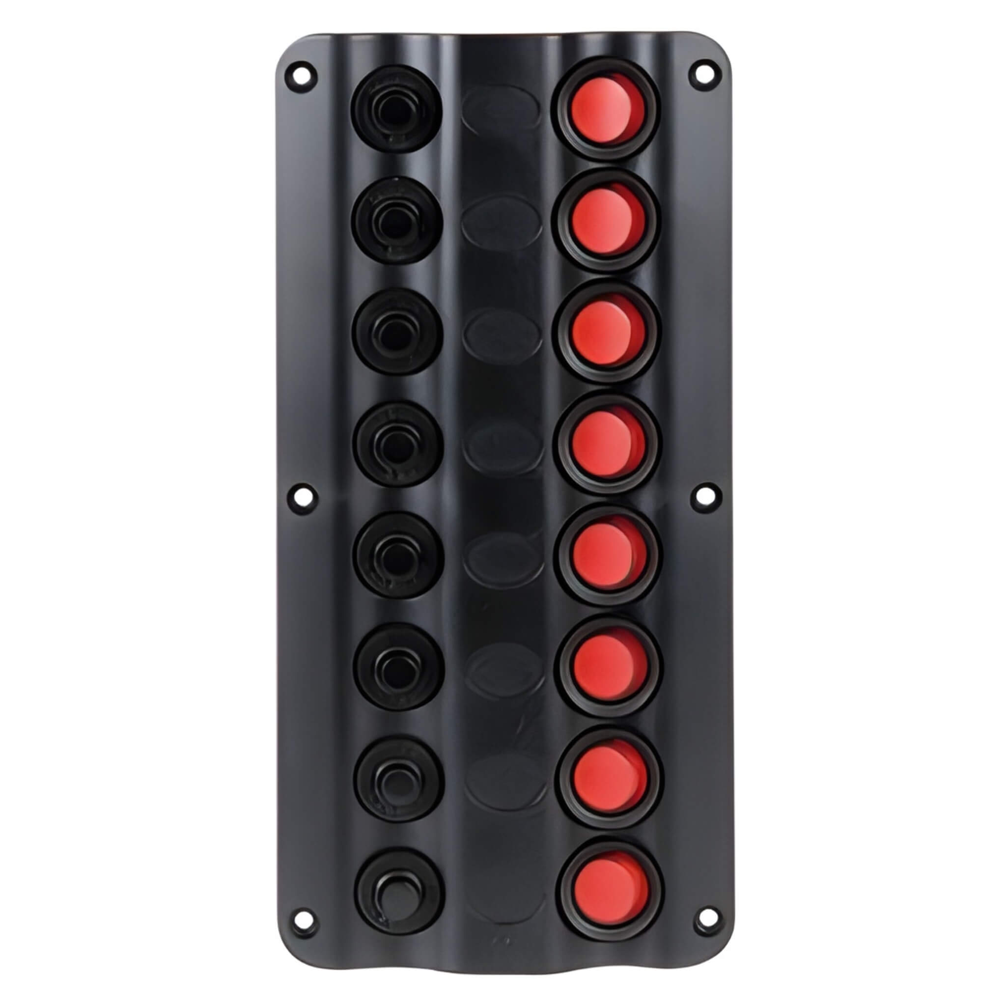 Osculati Tableau électrique WAVE 8 interrupteurs 2 Tableau 12V à disjoncteurs pour van et fourgon avec 8 interrupteurs