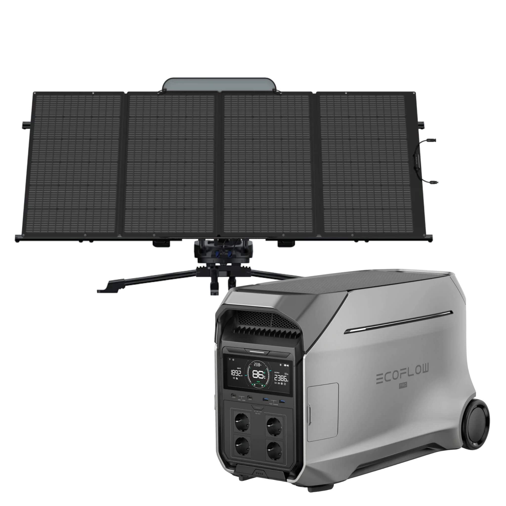 Kit Tracker + Panneau Solaire 400W + Delta Pro 3 Ecoflow 1 Kit Tracker + Panneau Solaire 400W + Delta Pro 3 Ecoflow