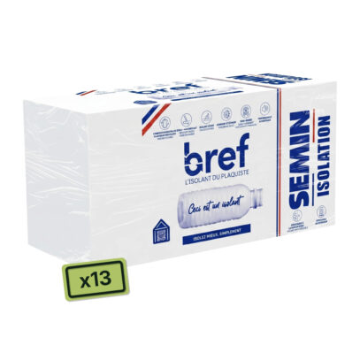 Bref isolant semi plastique recyclé 1250 x 600 mm