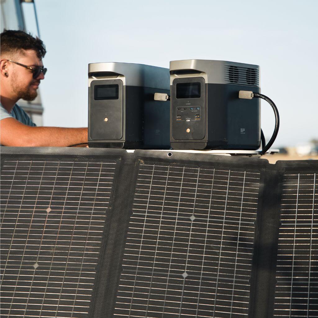 Ecoflow Delta 2 Extra - Batterie Supplémentaire 7 Batterie Ecoflow, Panneau Solaire