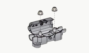 Vue, 3D, porte fusible