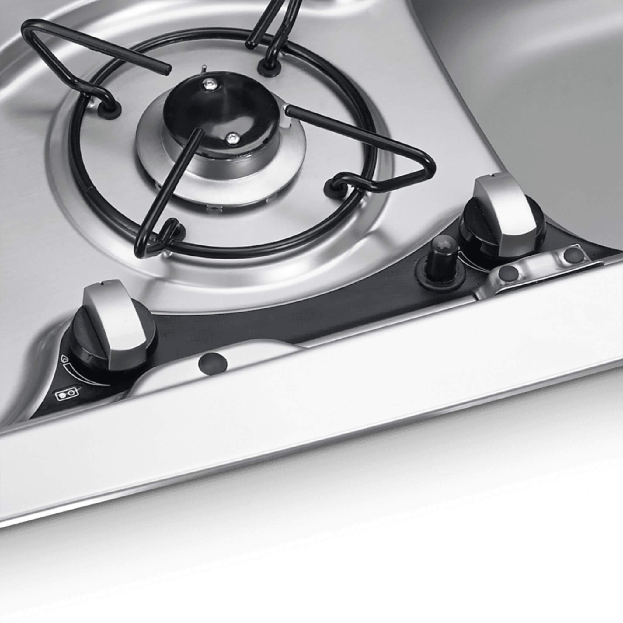 Combiné plaque de cuisson et évier Dometic HSG 2370 R 3 Allumage piezo plaque de cuisson HSG 2370R dometic
