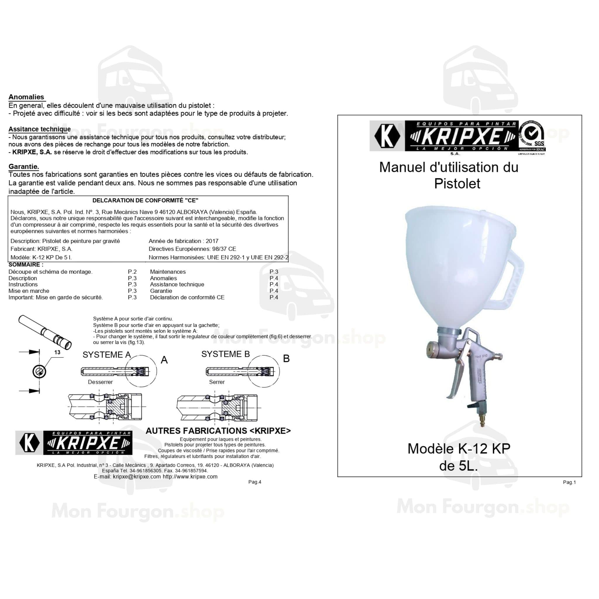 Pistolet liège projeté professionnel 4 Liège projeté, pistolet pro