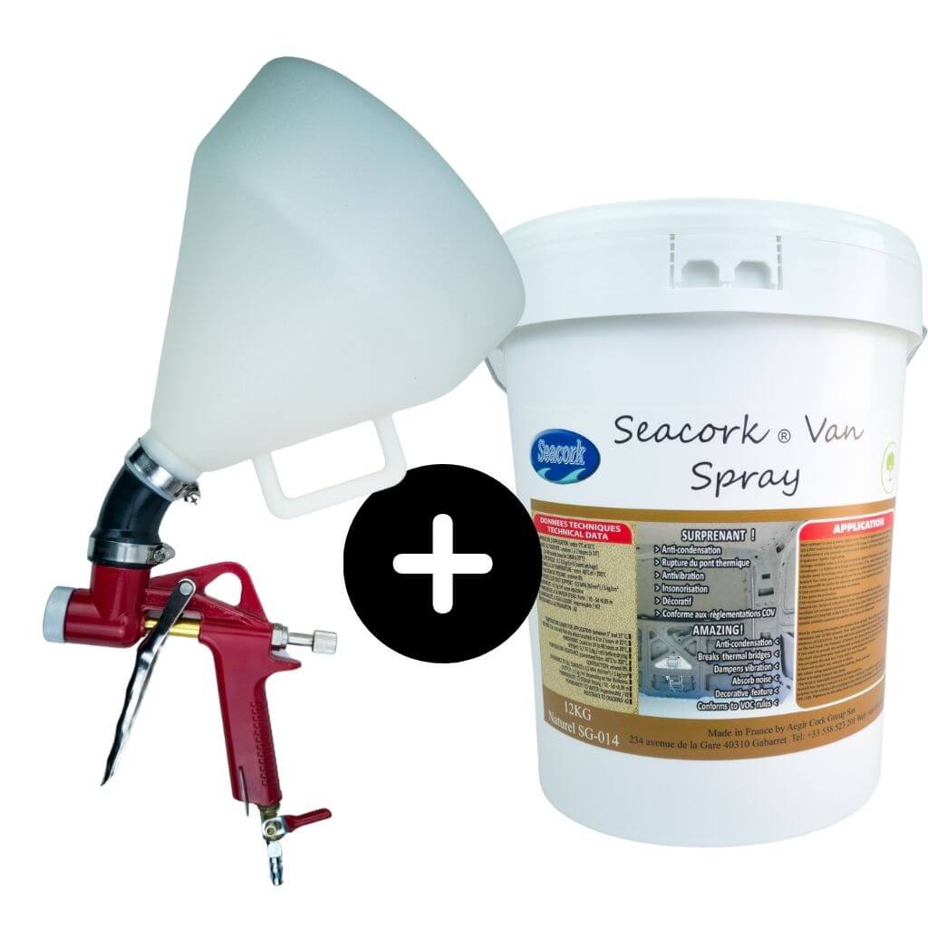 Pistolet spécial liège projeté + sceau 1 Pistolet spécial liège projeté + sceau