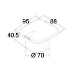Schéma technique boîtier douchette Classic Evo Tiger Osculati