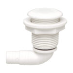 Évent plastique rond blanc coudé 90° PLASTIMO