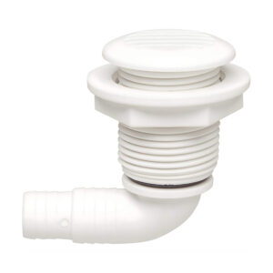 Évent plastique rond blanc coudé 90° PLASTIMO