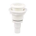 Évent plastique rond blanc droit PLASTIMO