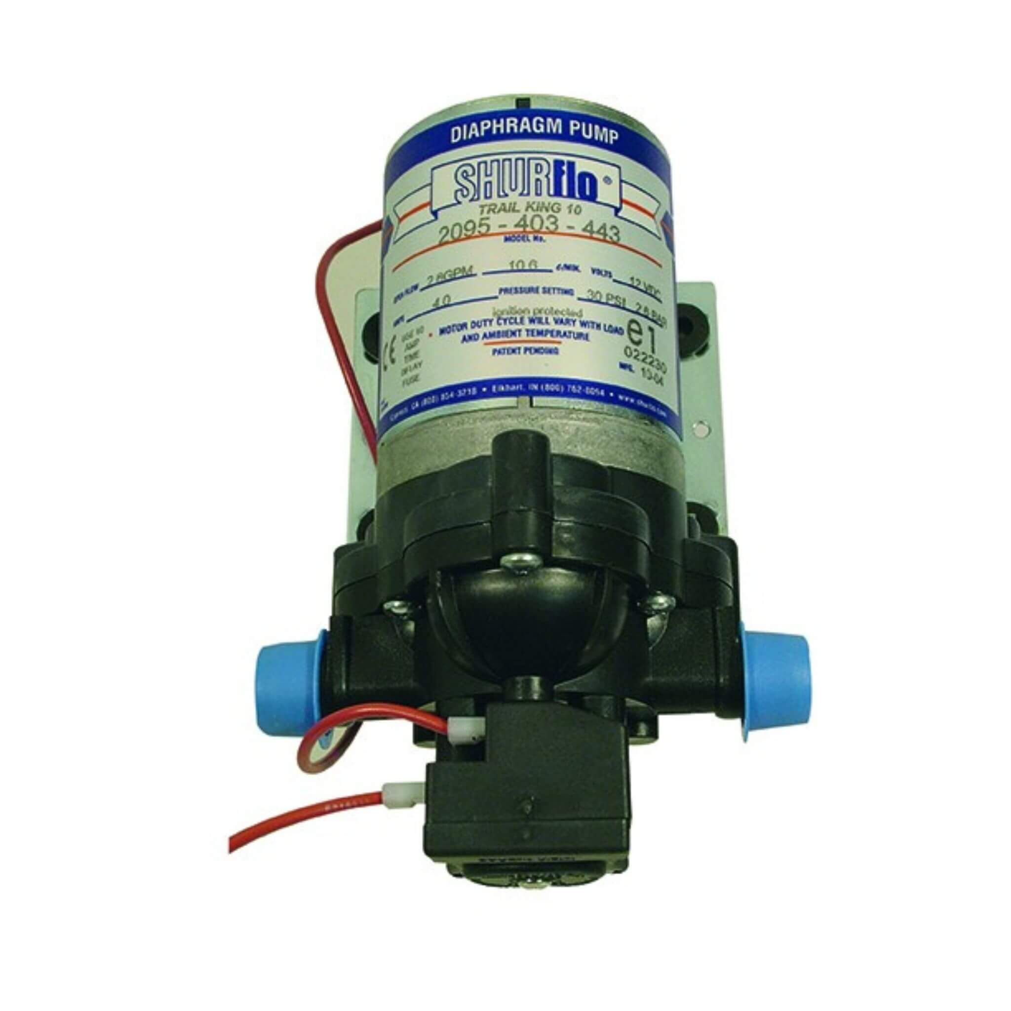 Pompe à eau Shurflo Trail King 10L 12V 1 Pompe à eau Shurflo Trail King 10L 12V