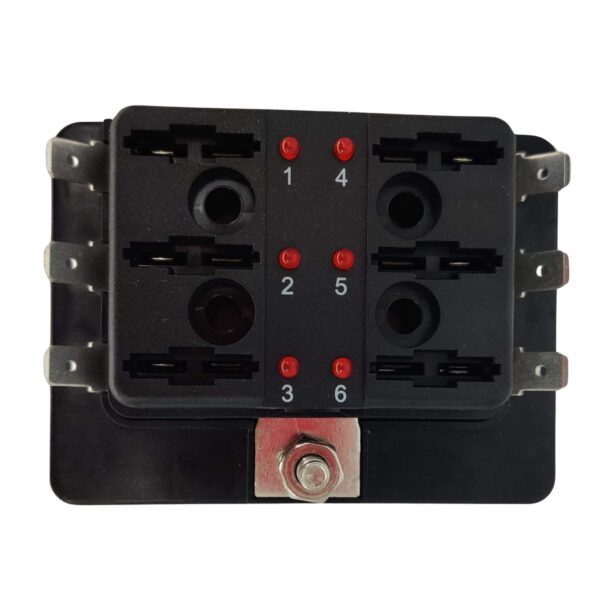 porte fusible, 6 voies, fusibles