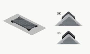 Fixation panneau solaire Kit Unifix 1C35 7 Schéma position panneau solaire indication