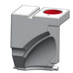 Réservoir eau potable 28L VW T5 T6 thermoformé avec trappe de visite